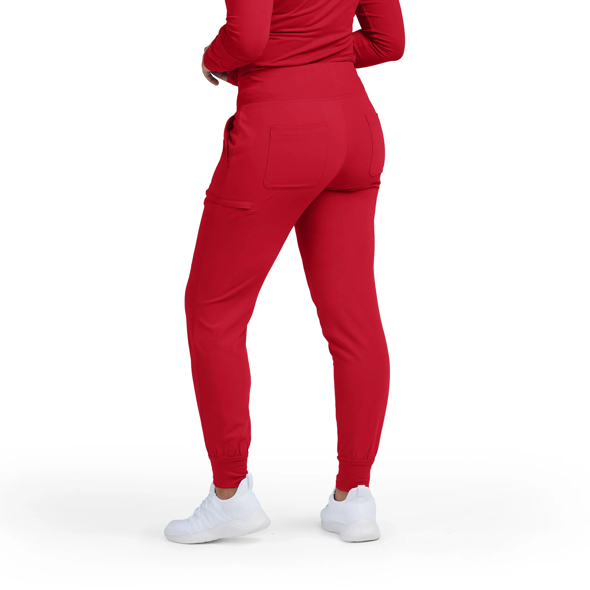 CRFT WB430 Women's Jogger Scrub Pants Racing Red