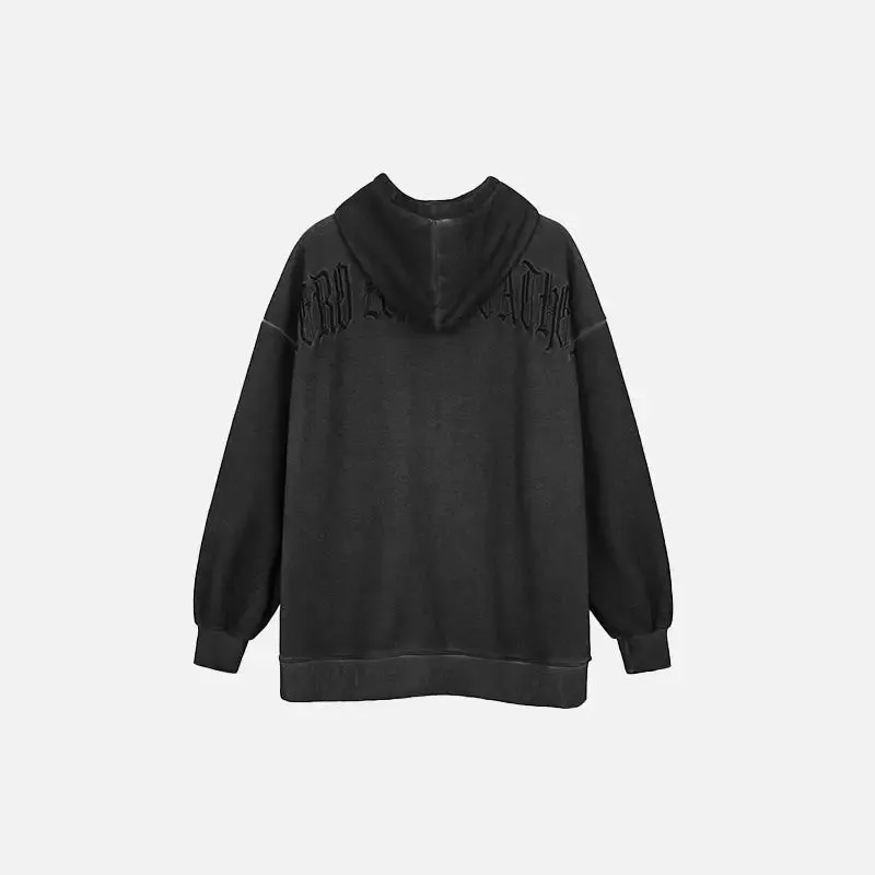 Dark Angels Y2K Loose Fit Hoodie for Stylish Streetwear Comfort