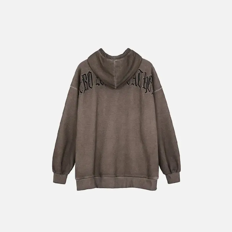 Dark Angels Y2K Loose Fit Hoodie for Stylish Streetwear Comfort
