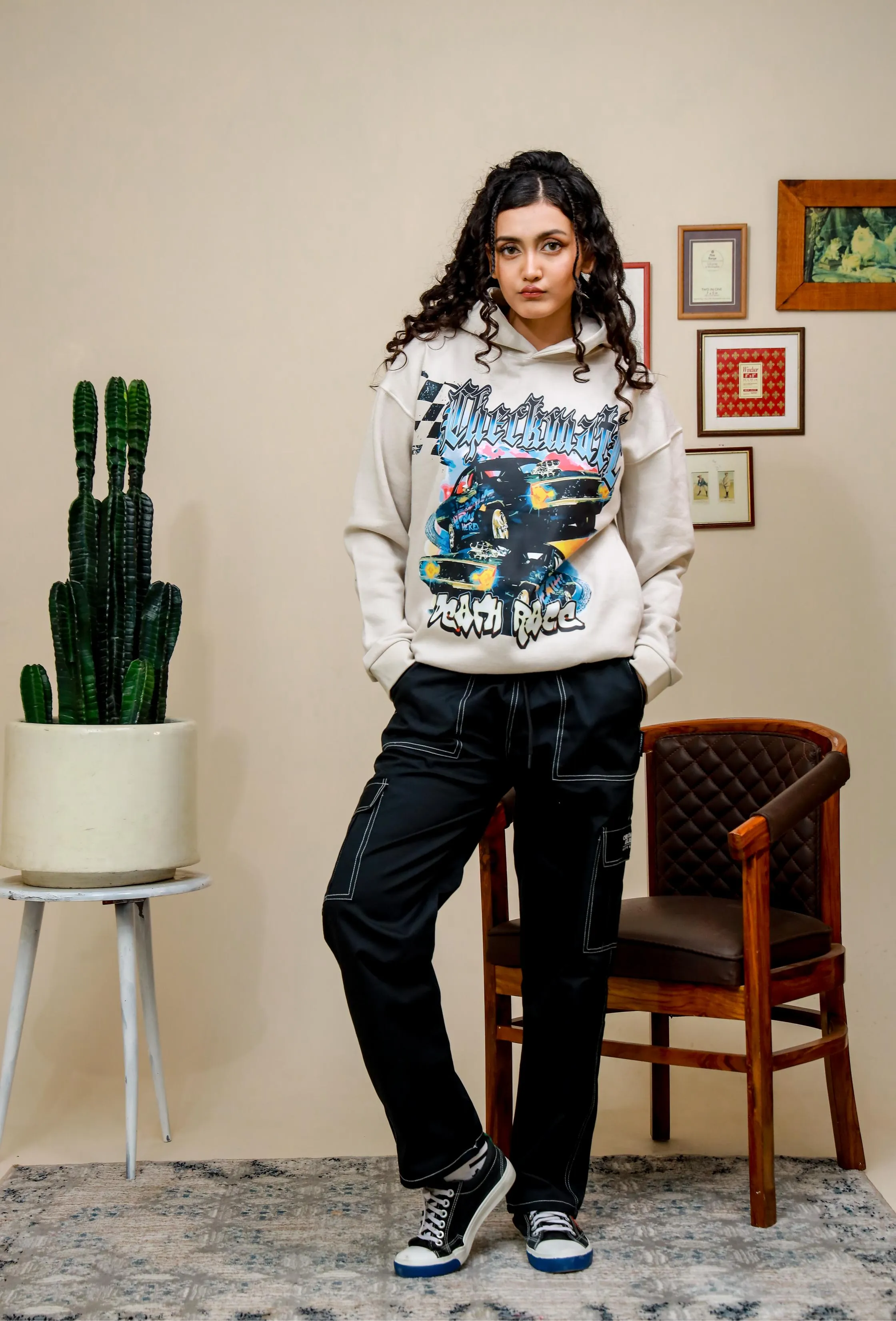 DEATH RACE OVERSIZED HOODIE