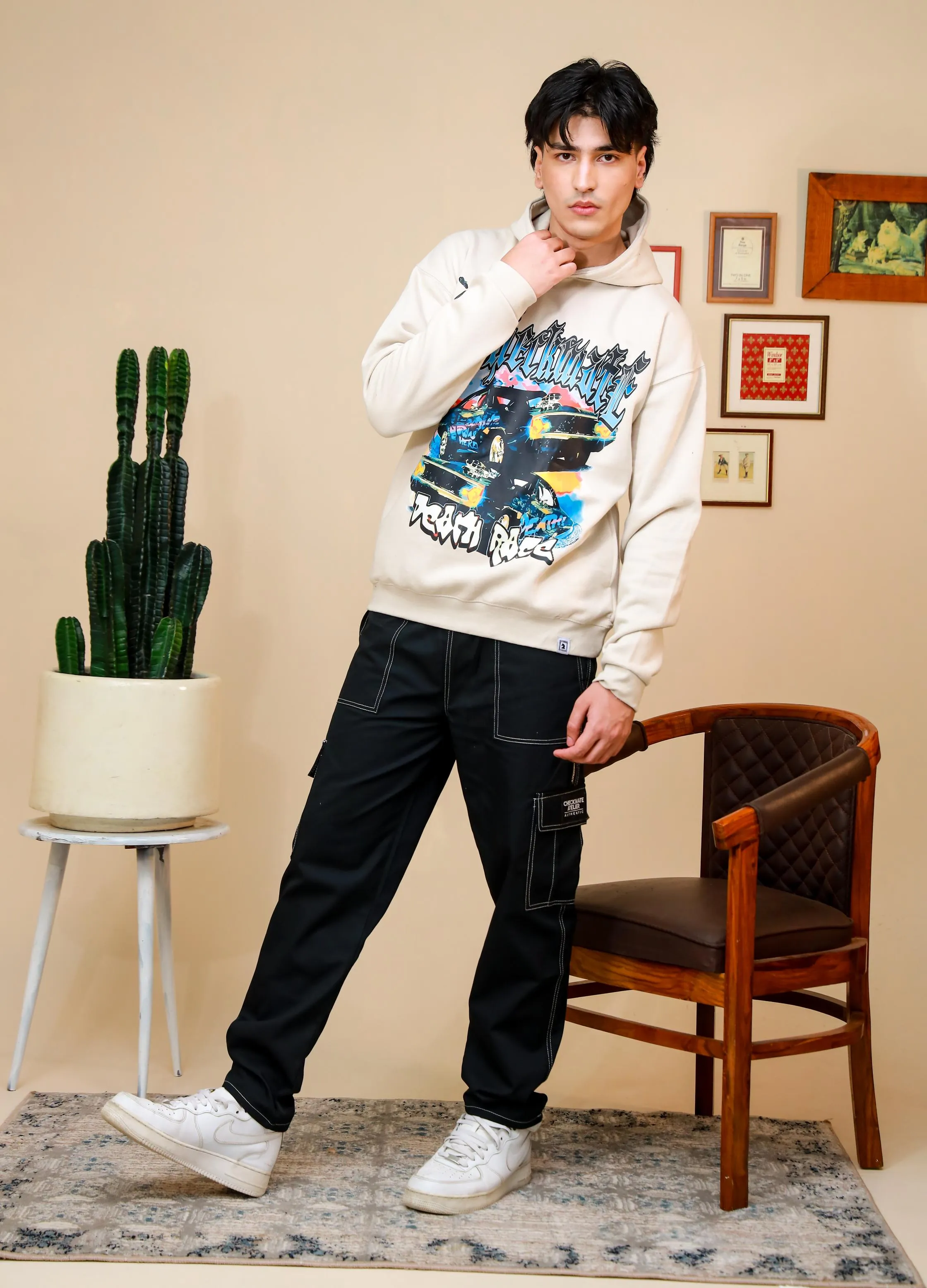 DEATH RACE OVERSIZED HOODIE