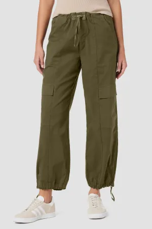 Drawstring Cargo Parachute Pant