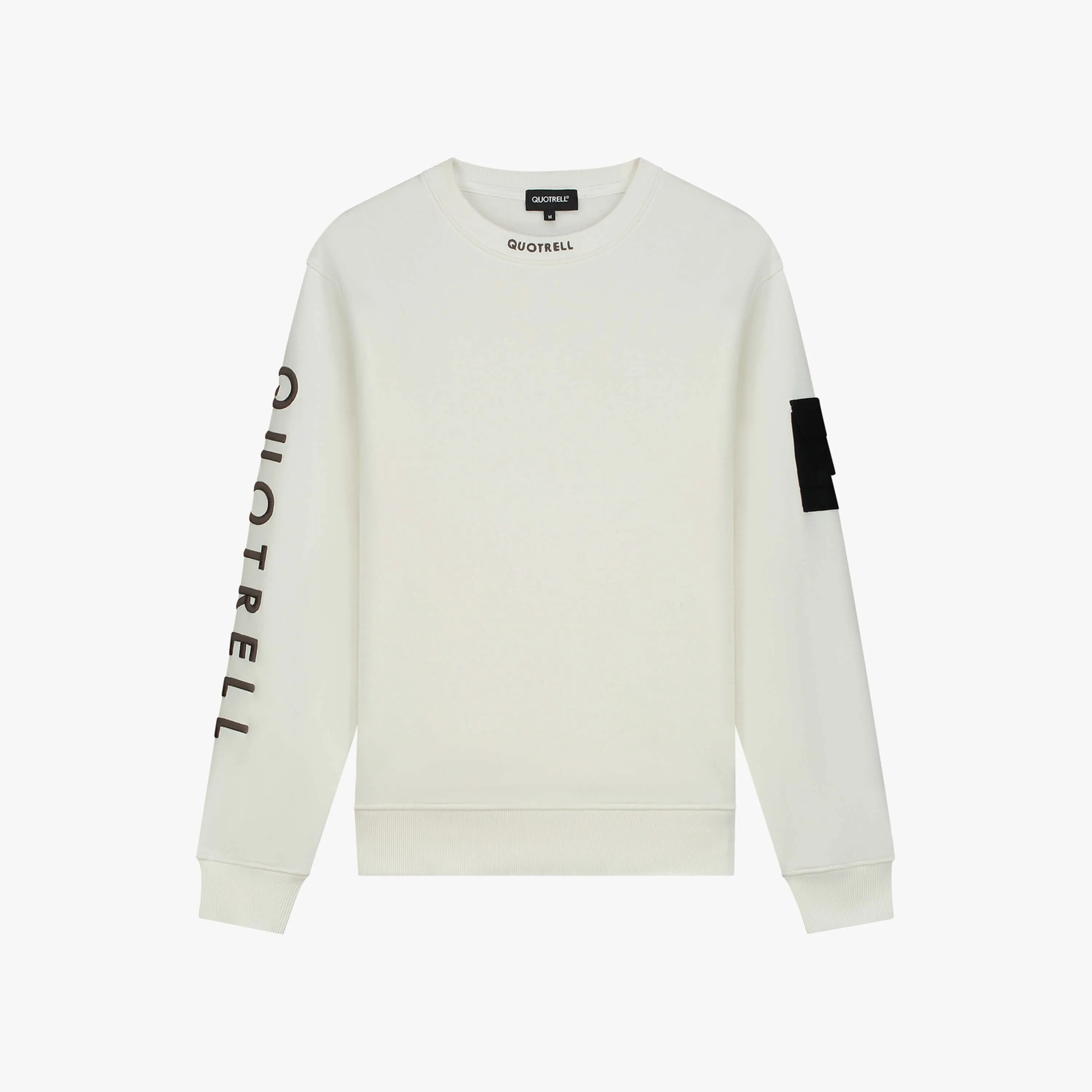 DUBLIN CREWNECK | OFF WHITE/BROWN