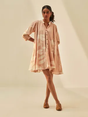 Dusky Pink Shirt Dress