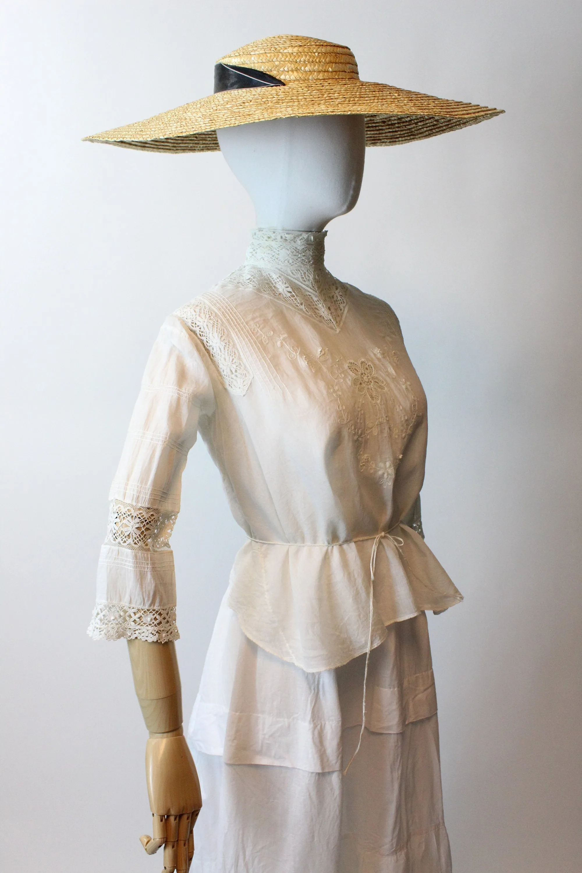 EDWARDIAN lingerie eyelet lace blouse xs small | new spring summer