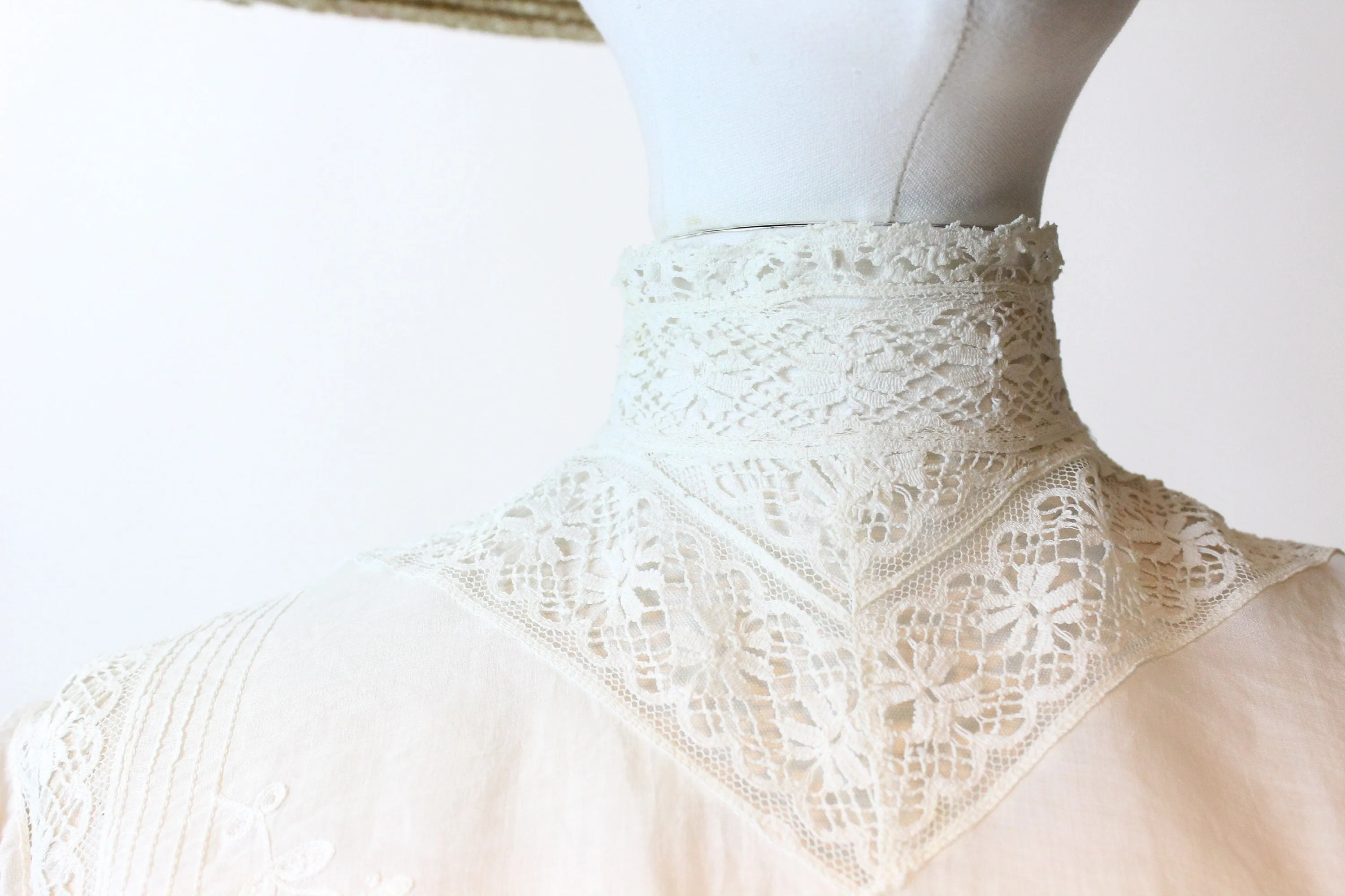 EDWARDIAN lingerie eyelet lace blouse xs small | new spring summer