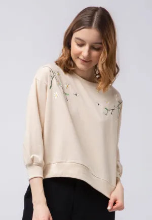 Embroidered Oversized Sweatshirt
