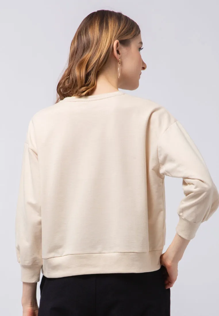 Embroidered Oversized Sweatshirt