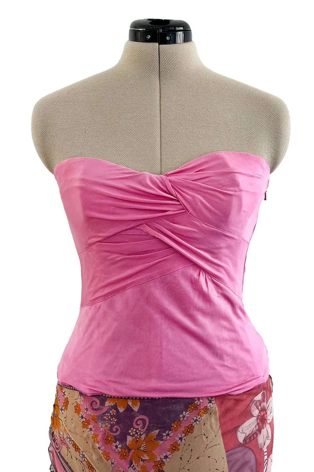 Fabulous Spring 2004 Christian Dior by John Galliano Three Piece Pink Silk Chiffon Set