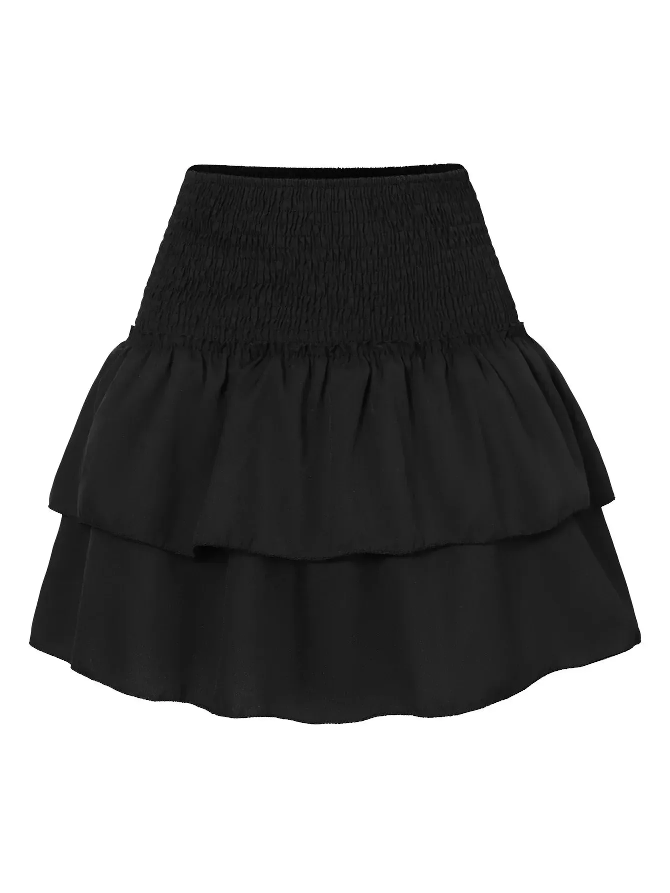 Floral Pleated Skirt Womens Vintage Ruffle Print Pink Skirt Short Skirts Leisure Vacation Bohemian Miniskirt