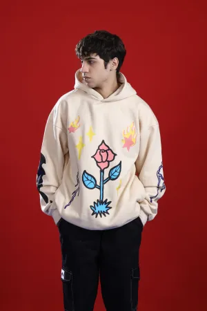FLOWER OVERSIZED HOODIE