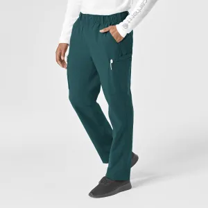 Force Essentials C56113 Men's Straight Leg Cargo Scrub Pants Caribbean Blue