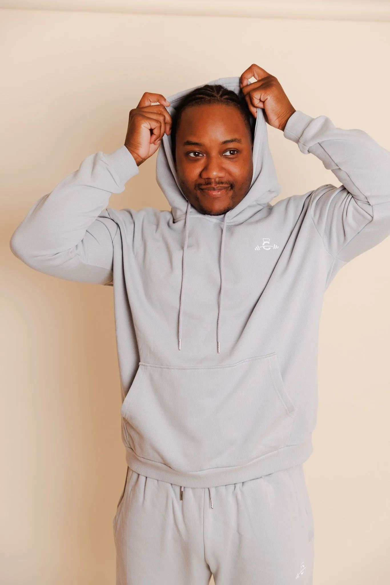 French Terry Hoodie - Clay Blue