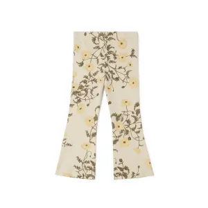 Garbo & Friends Flos Beige Jersey Kick Flare Leggings