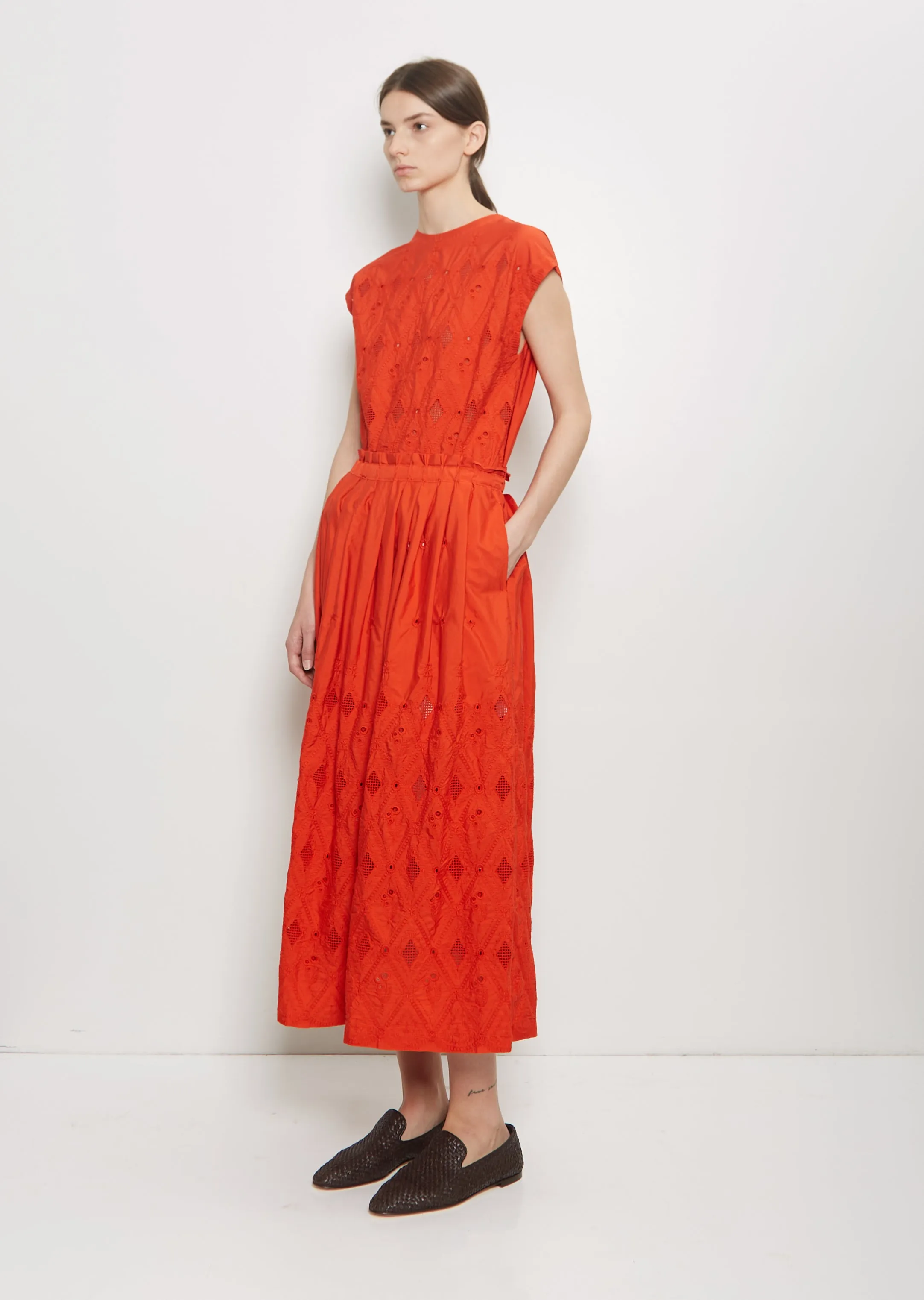 Garment Dyed Cotton Skirt