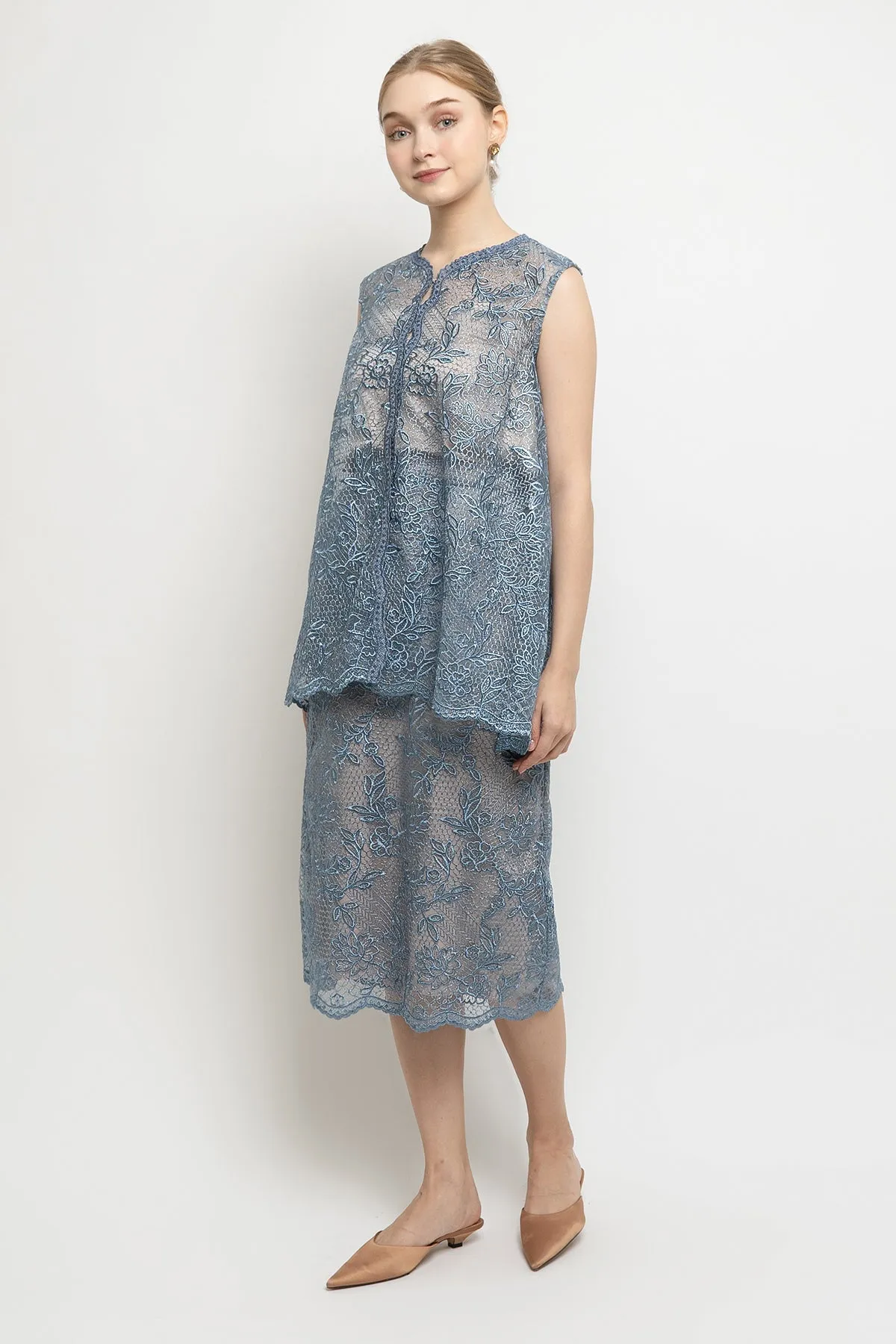 Gio Top in Ice Denim