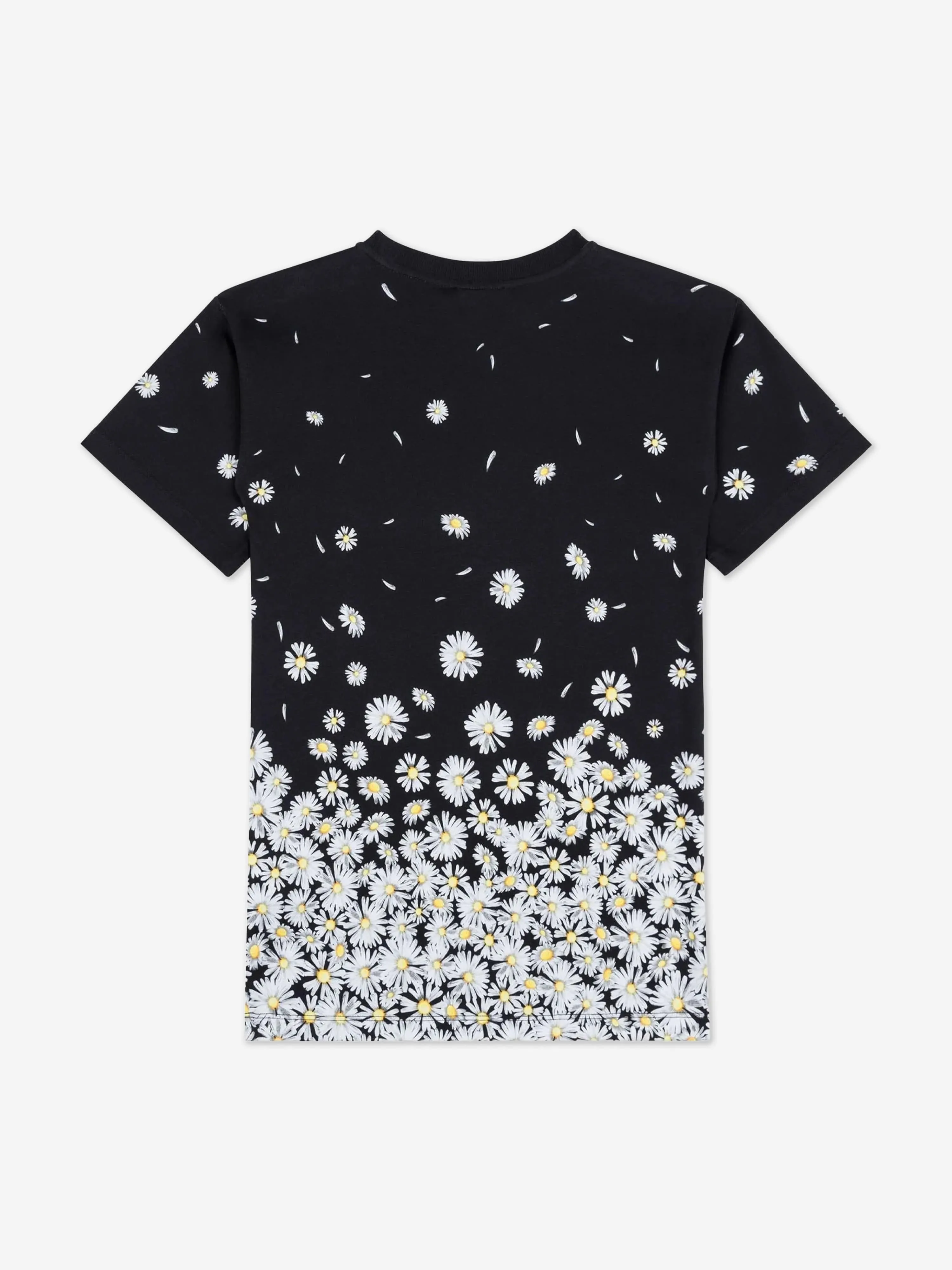 Girls Falling Daisy Dress in Black