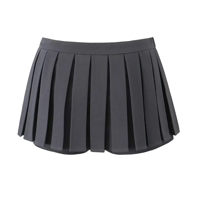Girly Ribbon Pleated Skort