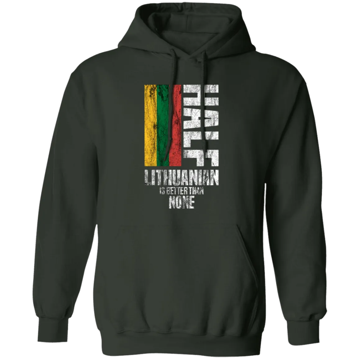 Half Lithuanian - Men/Women Unisex Comfort Pullover Hoodie