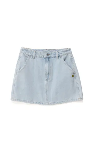 HEAVENLY PEOPLE MINI SKIRT - WASHED BLUE