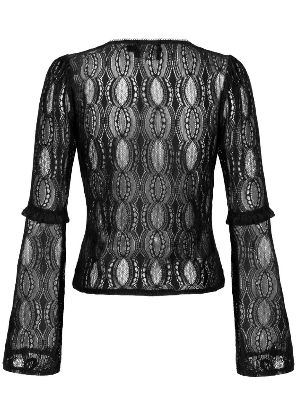 Hell Bunny Rhea Lace Top Zwart