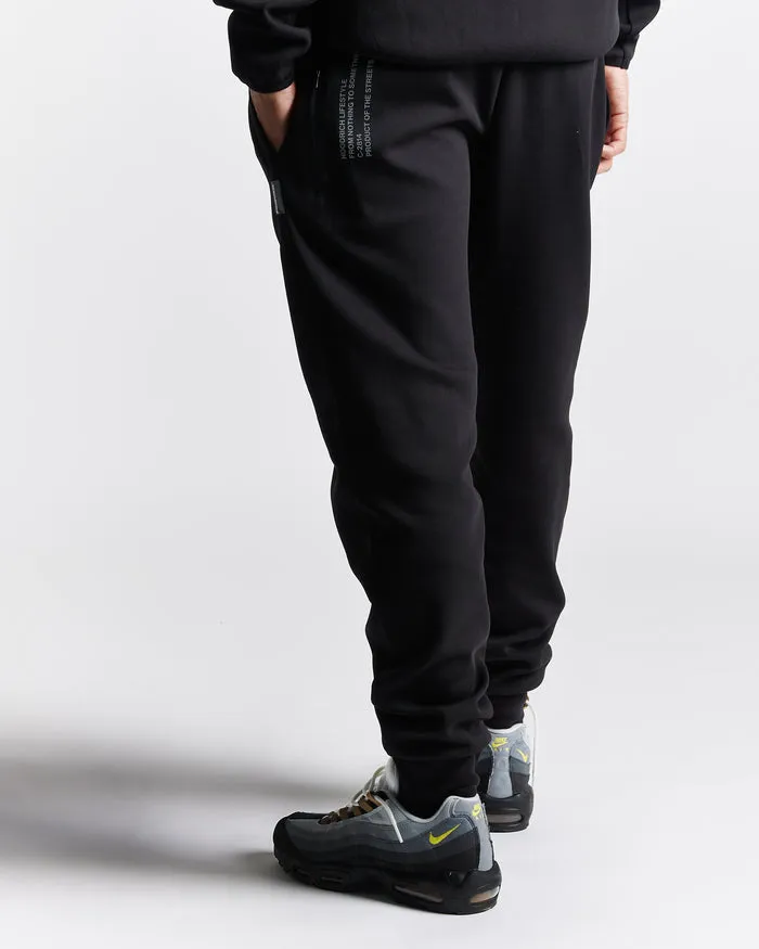 Hoodrich Virtue Joggers Black Reflective