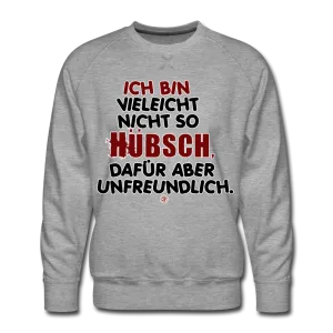 Ich bin vielleicht nicht so hübsch... - Männer Premium Pullover