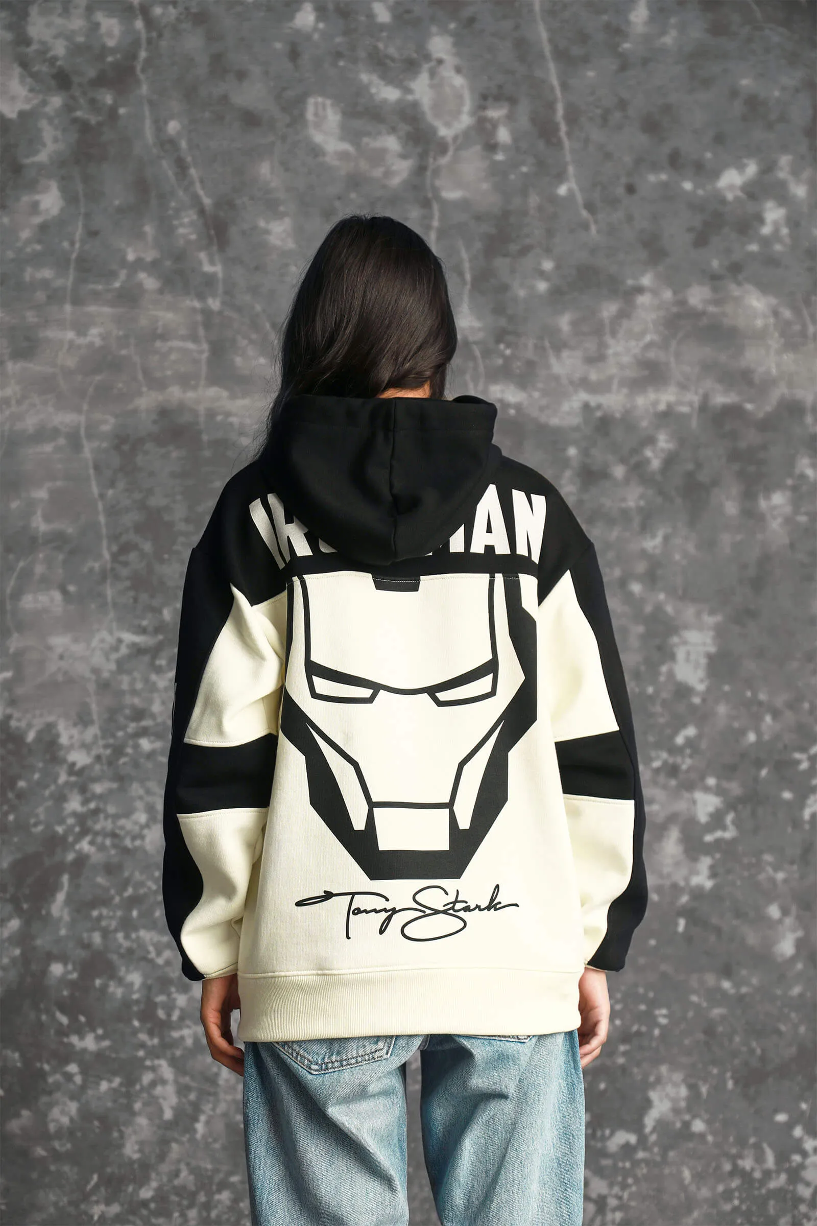 Iron Man Oversized Heavyweight Hoodie(Fleece)
