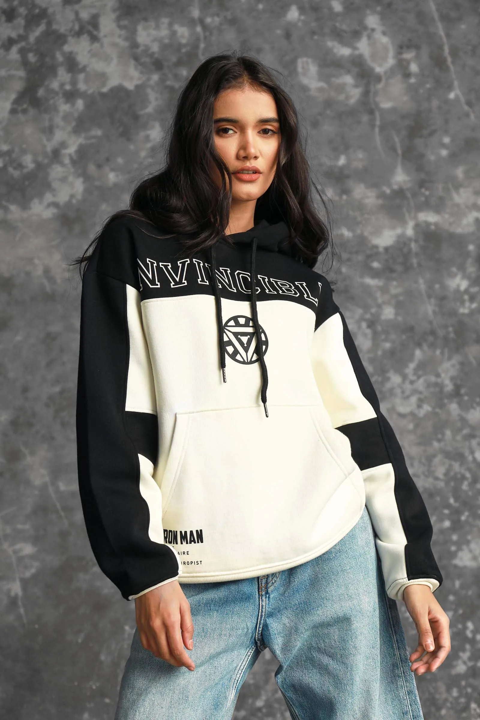Iron Man Oversized Heavyweight Hoodie(Fleece)