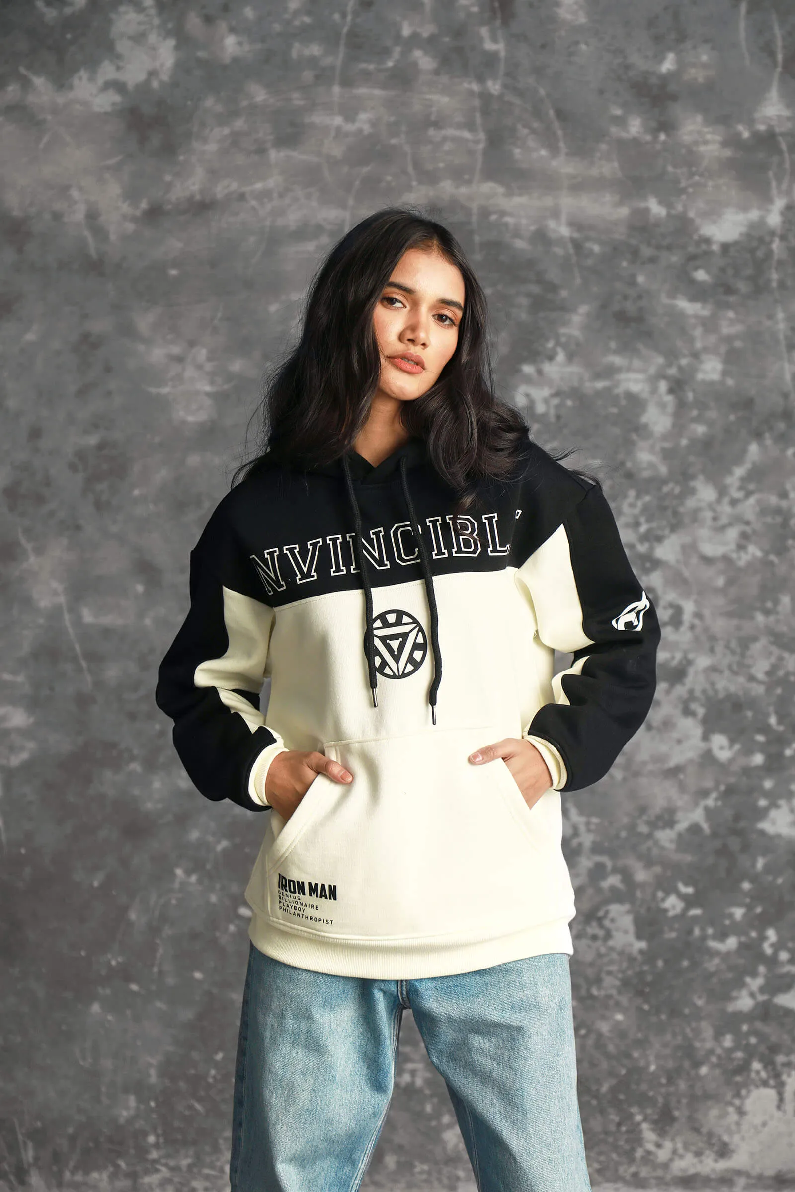 Iron Man Oversized Heavyweight Hoodie(Fleece)