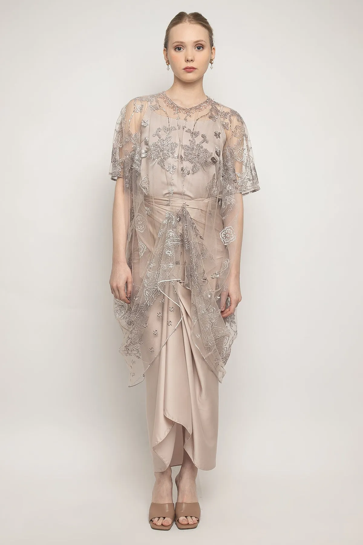 Jasira Kaftan Top in Dusty Lilac