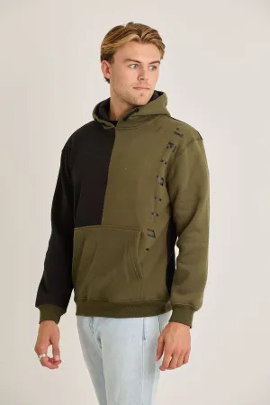 Jetpilot Split Mens Pullover - Army