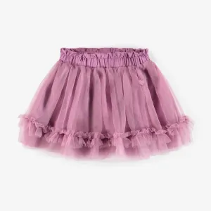 Jupe mauve en tulle, enfant || Purple tulle skirt, child