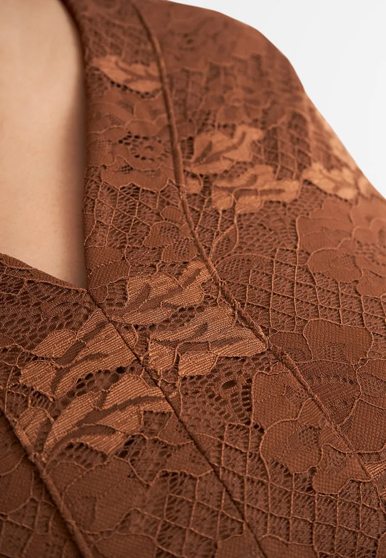 Kalsom Lace Droptail Kebaya Top