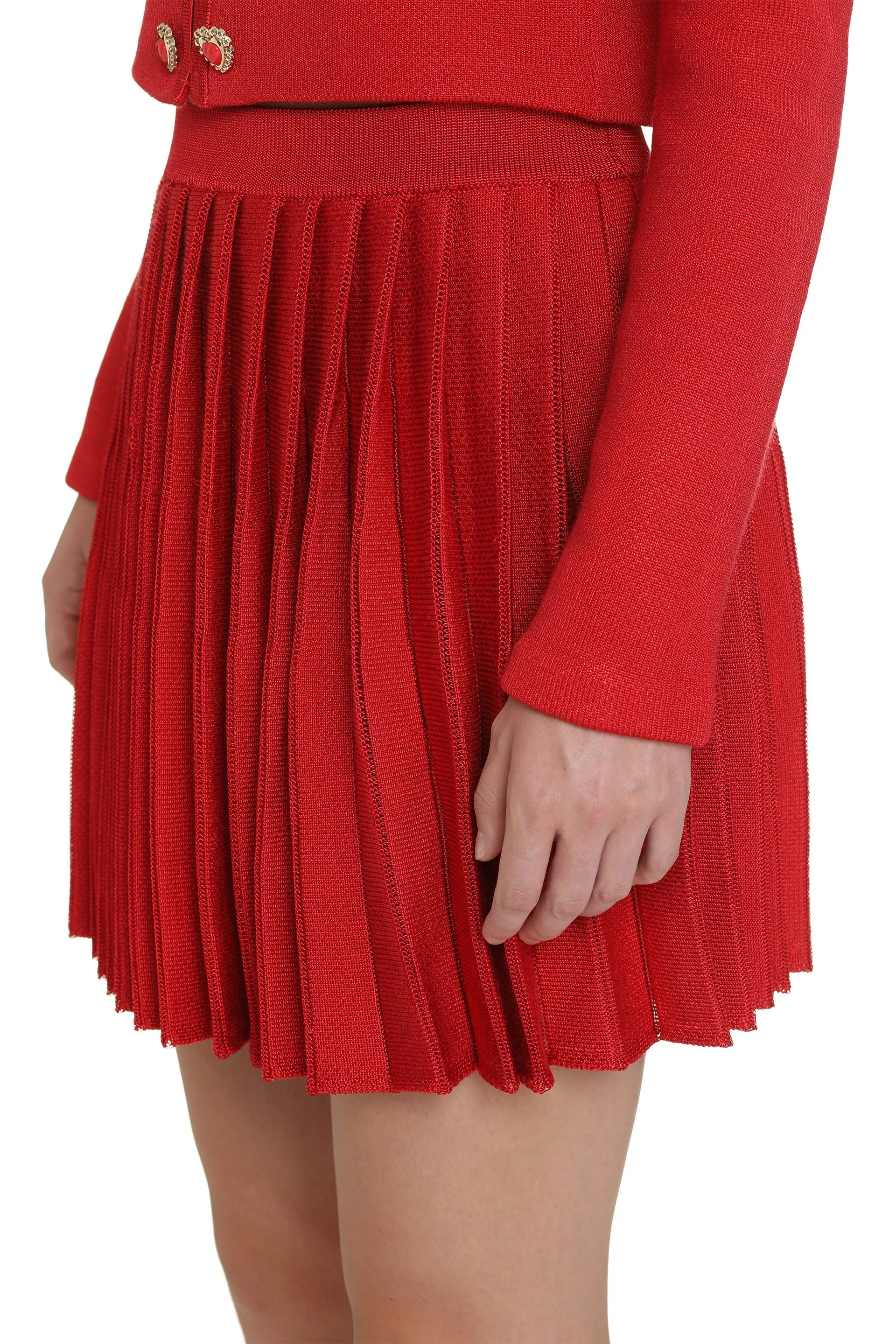 Knitted mini skirt