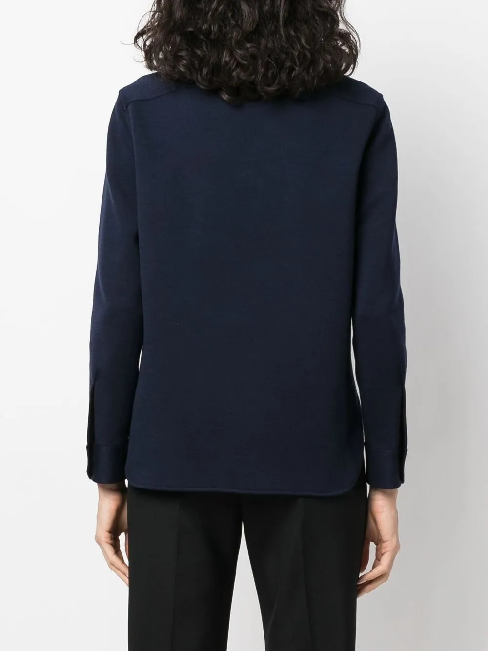 Lace-Up Wool Top
