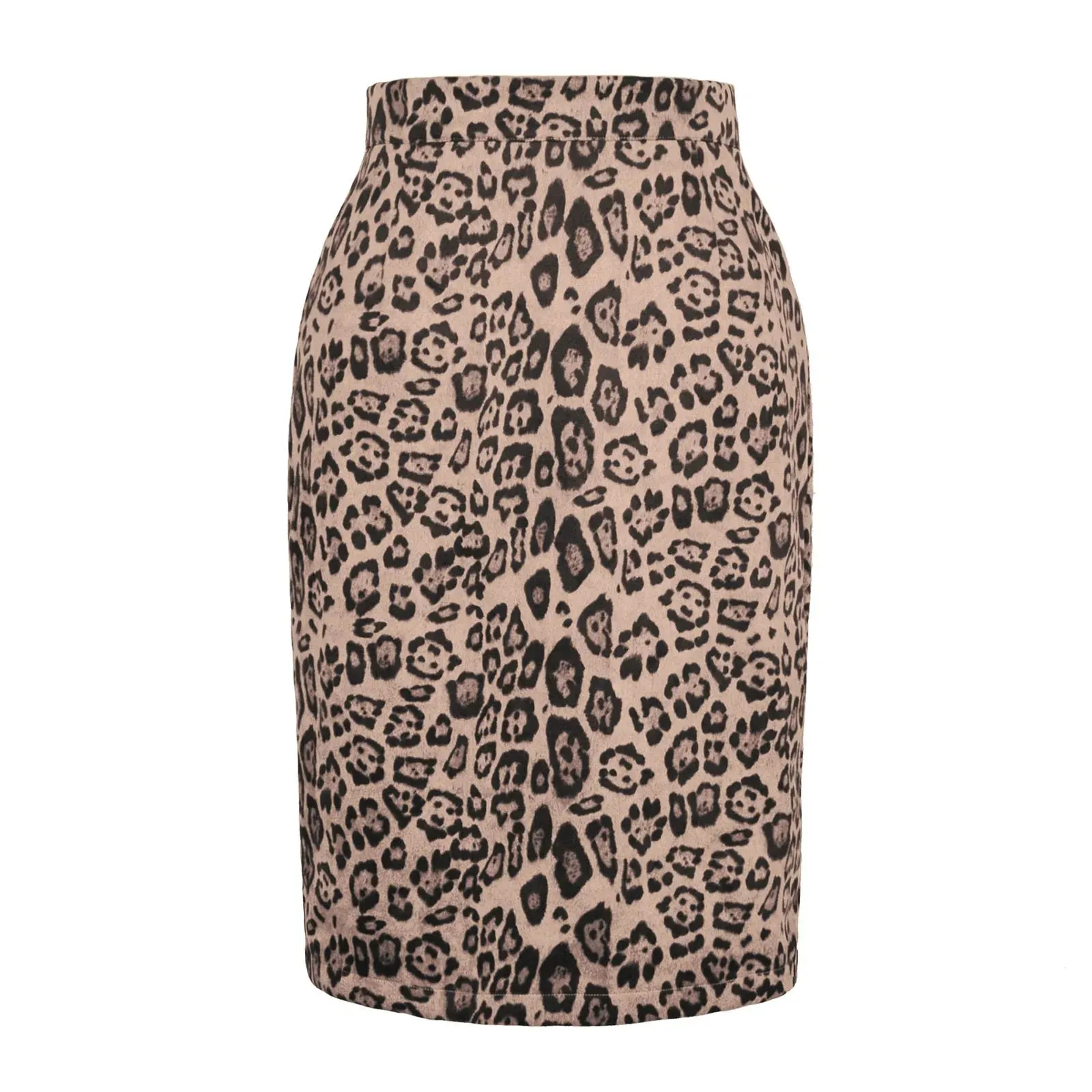 Leopard Printed Sexy Women Wrapped Skirt Office Lady Workwear Spring Summer Butt Lifting Pencil Skirt High Waist Velvet Faldas