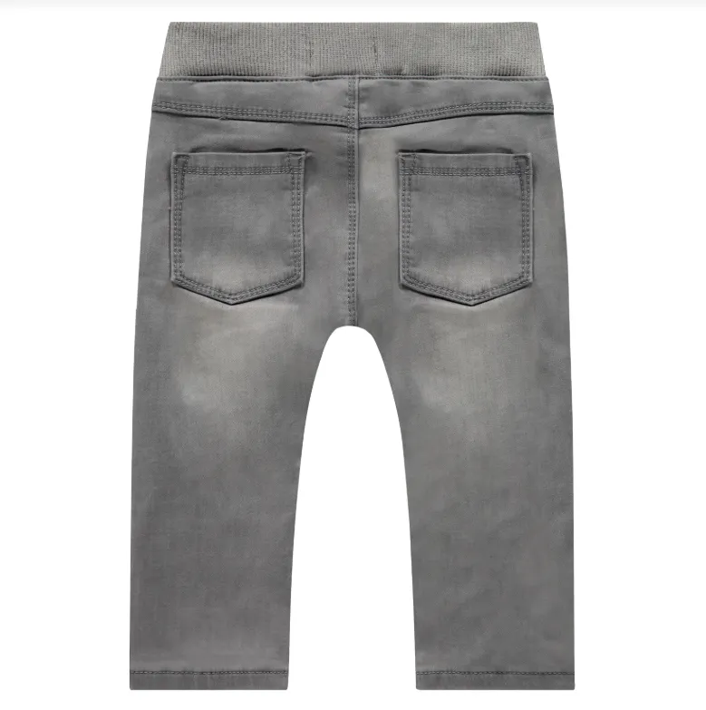 Light Grey Denim Jogg Pants