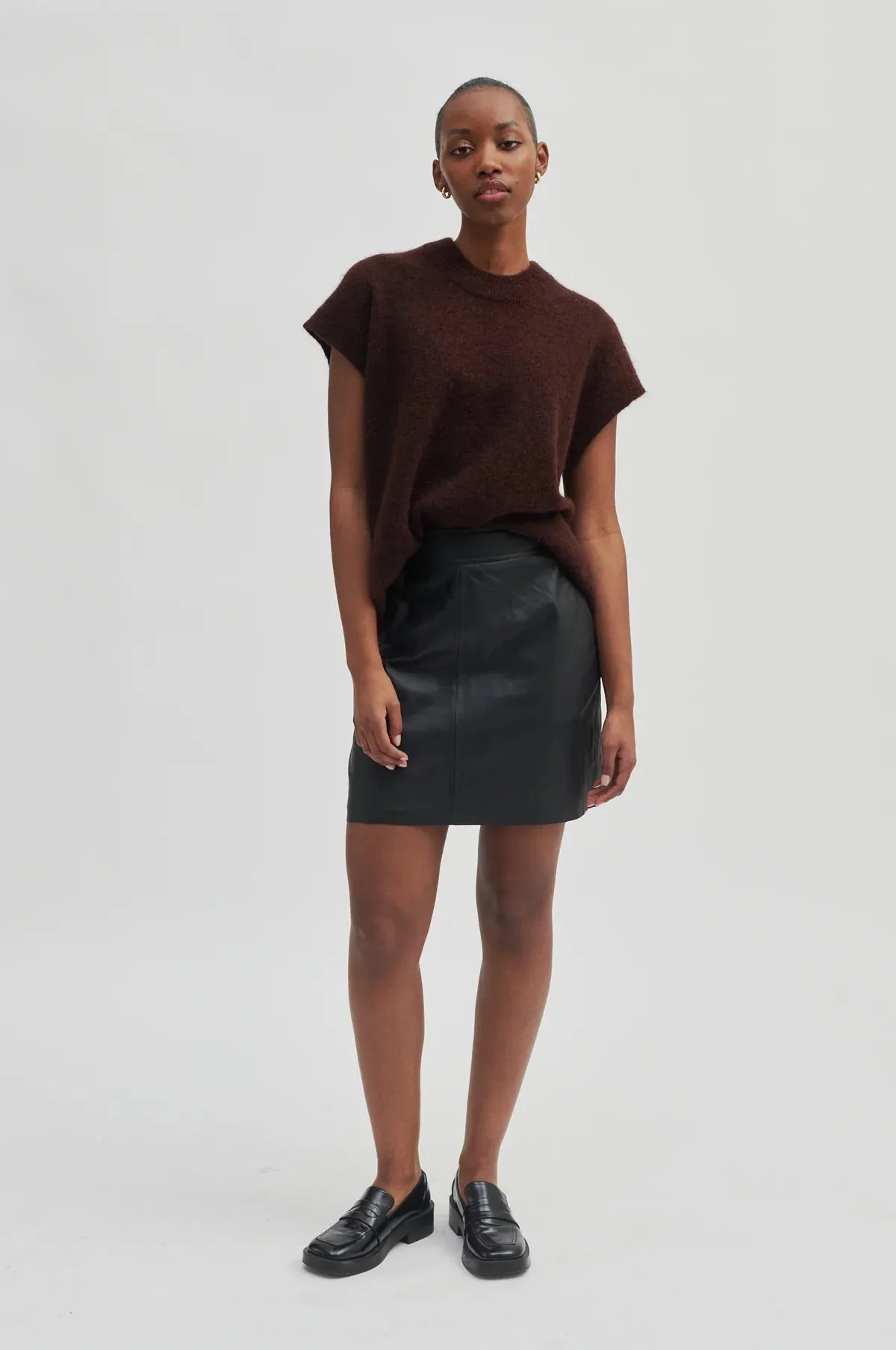 Lindie Leather Skirt