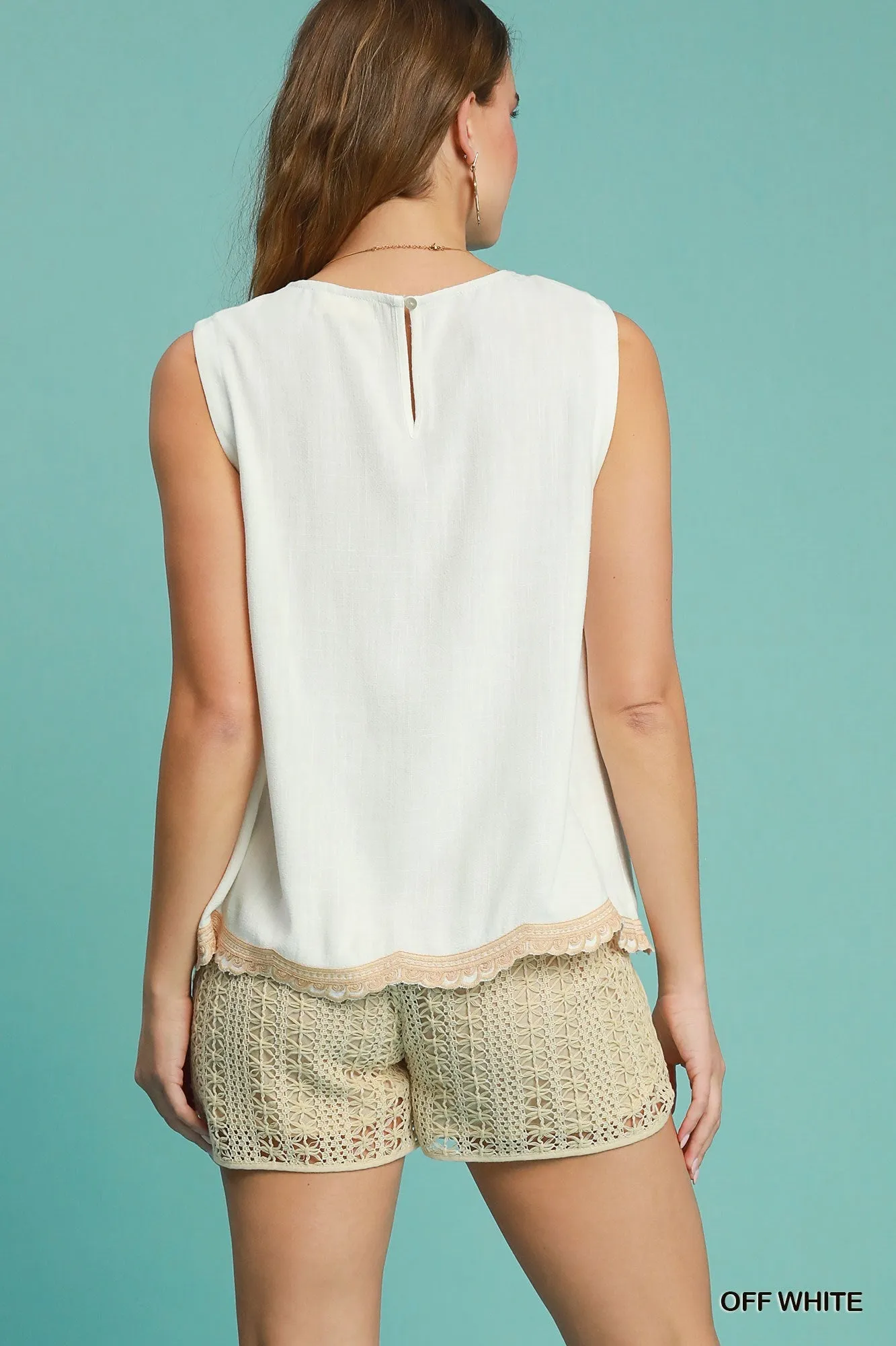 Linen Embroidered Set