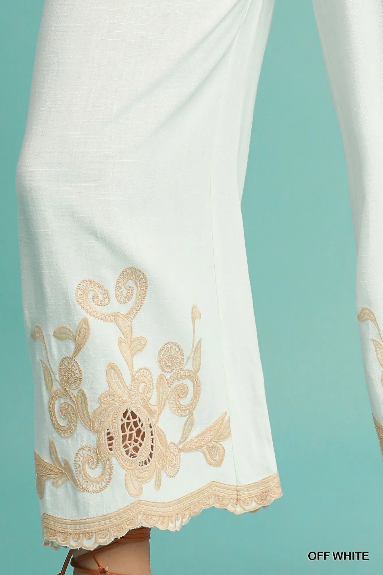 Linen Embroidered Set