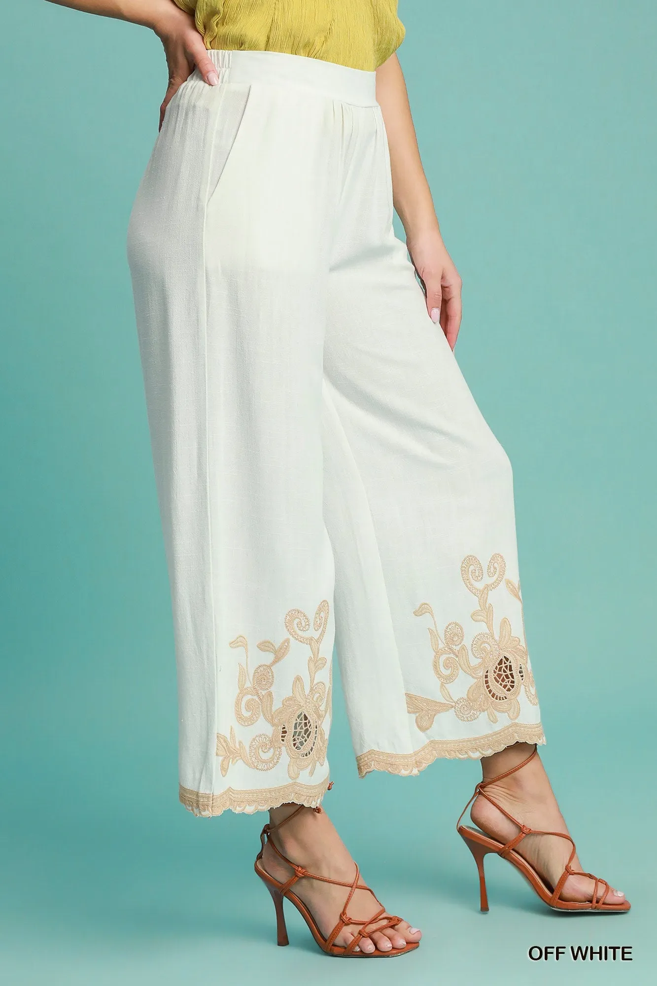 Linen Embroidered Set