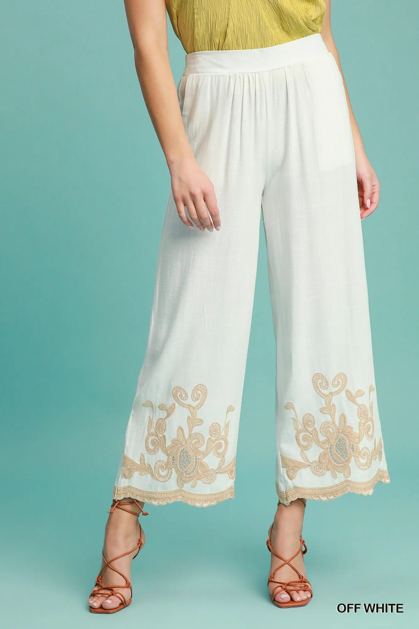 Linen Embroidered Set