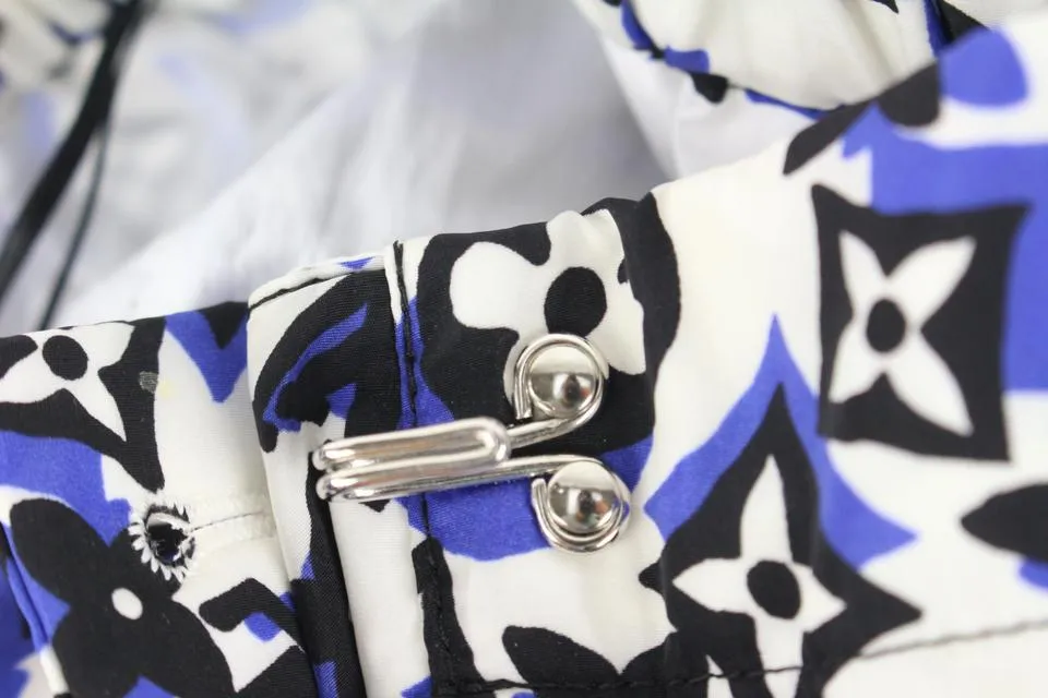 Louis Vuitton SS19 Blue x White x Black Monogram Jogger Pants 29lk53s