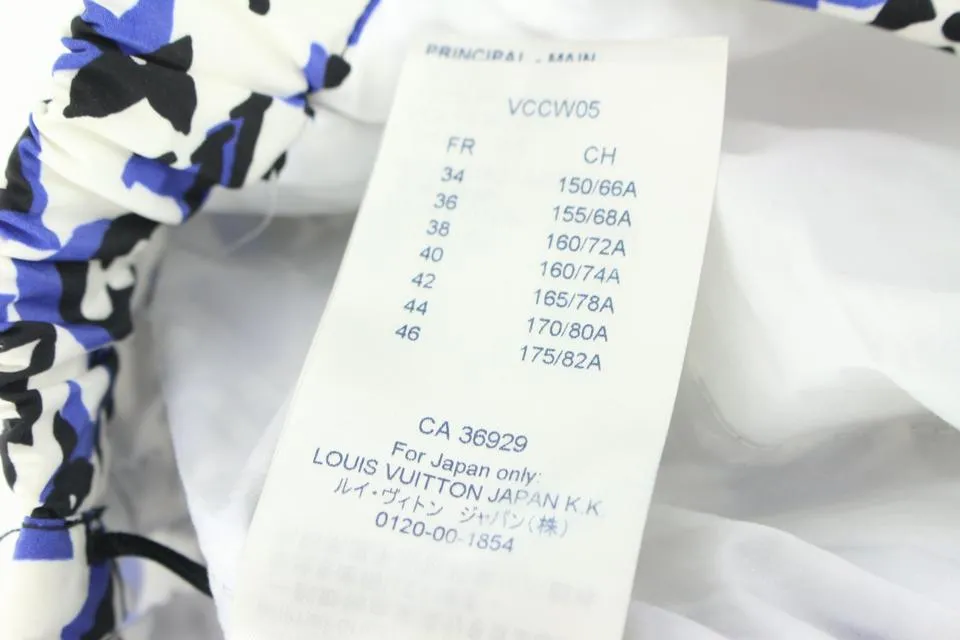 Louis Vuitton SS19 Blue x White x Black Monogram Jogger Pants 29lk53s