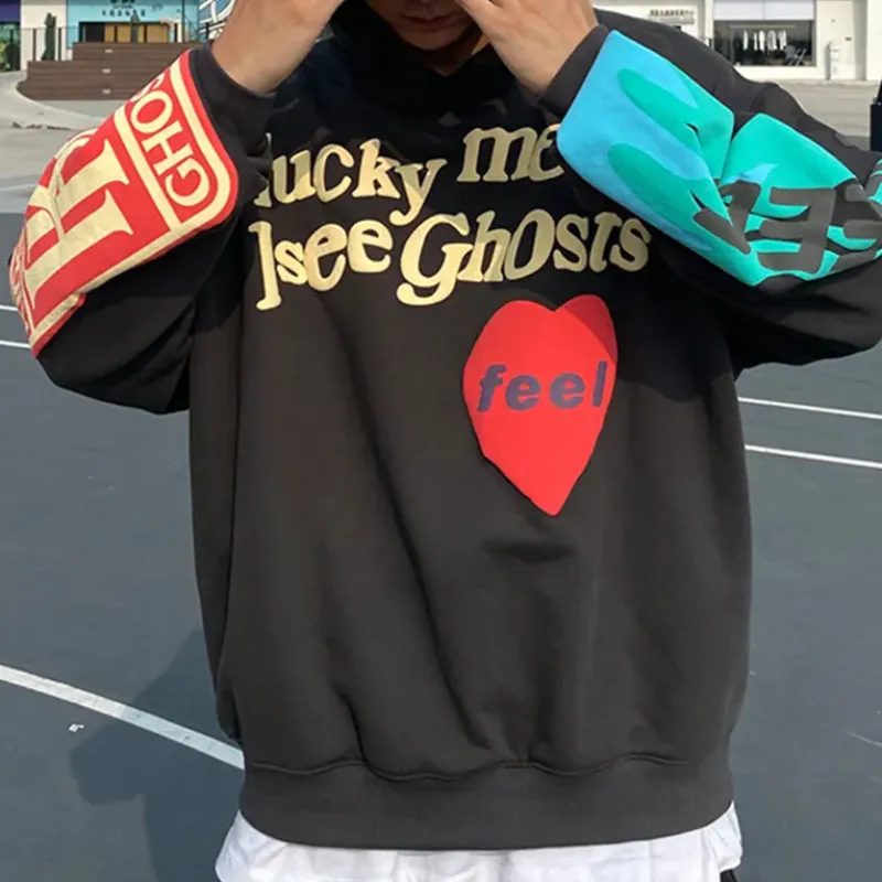 Lucky Me I See Ghosts Hoodie - Oversized Y2k Hoodie - Unisex