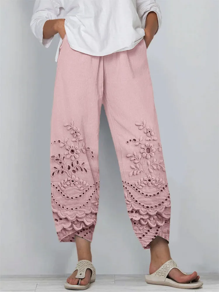 Lya | Printed Lace Pants