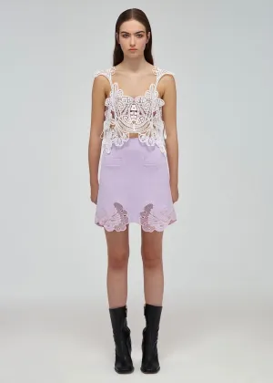 Macrame Lace Top (White)