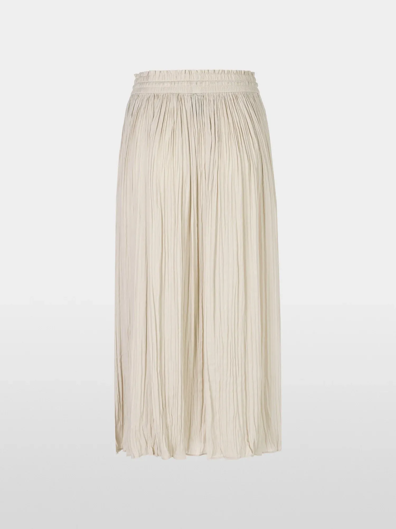 Marc Cain Soft Stone Beige Rethink Together pleated skirt