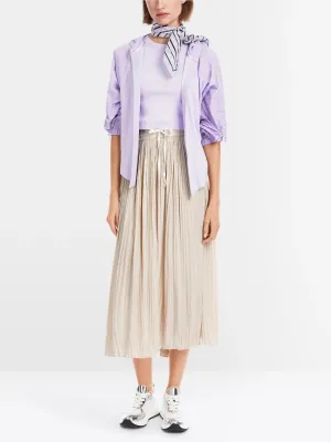 Marc Cain Soft Stone Beige Rethink Together pleated skirt